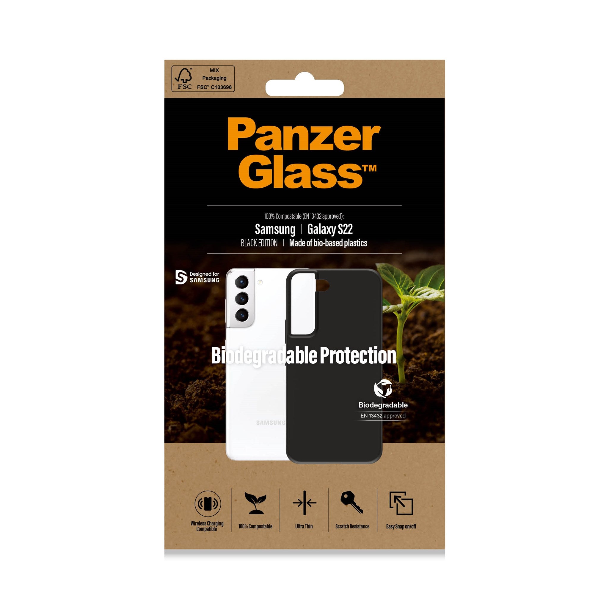 PanzerGlass® biologisch abbaubare Schutzhülle Samsung Galaxy S22